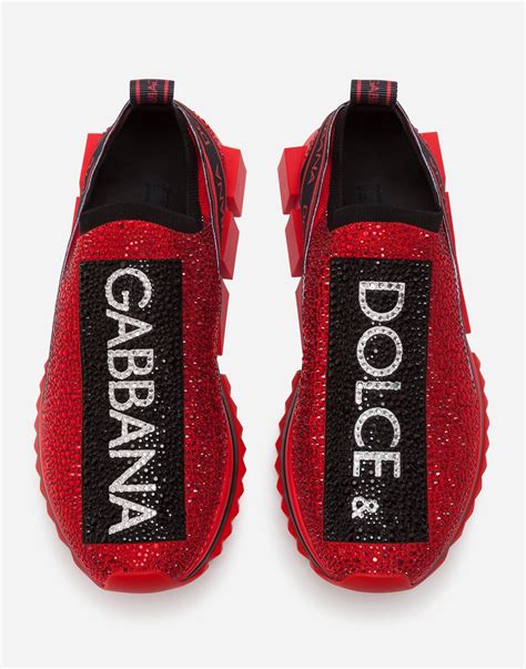 dolce and gabbana shoes red glitter|dolce & gabbana shoes men.